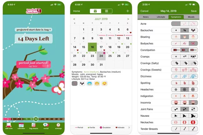 Period Tracker Lite app