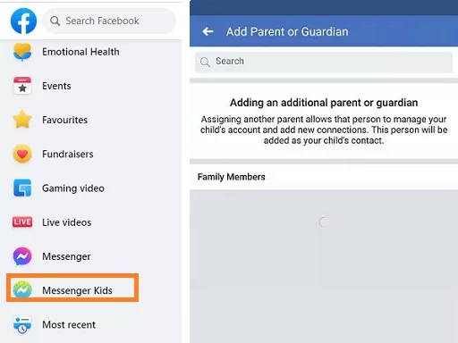 How to add adults to Messenger Kids