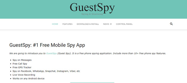 GuestSpy free spy app for Android