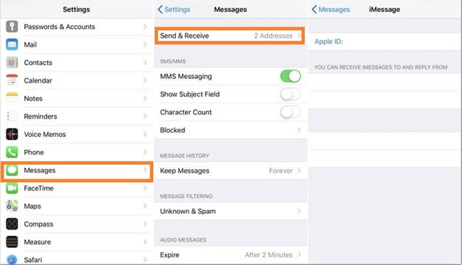 Spy on iPhone messages via SMS Forwarder