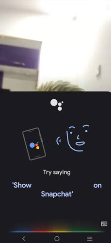 Use Google Assistant to screenshot Snapchat