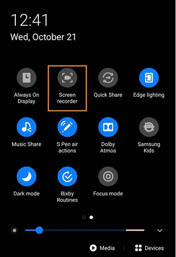 Use Screen Recorder to screenshot Snapchat