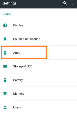 Use the Settings menu to find hidden apps