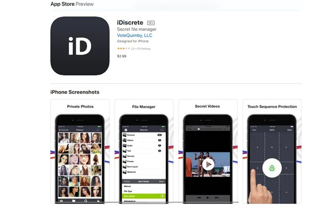 iDiscrete app
