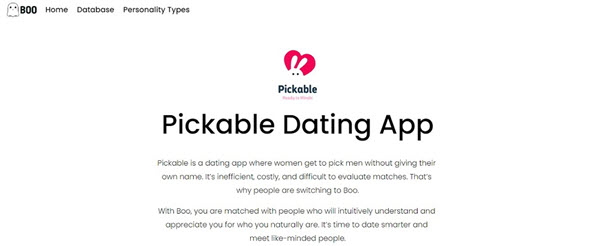 Pickable dating app
