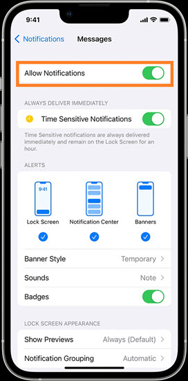 Silence notifications on iPhone