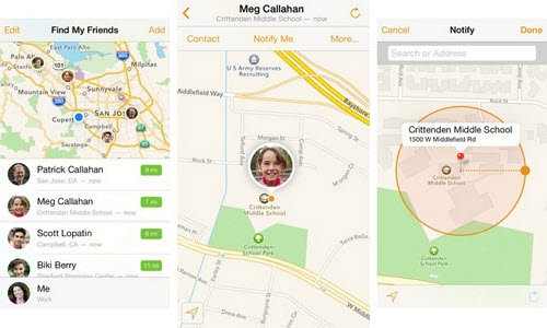 Find My Friends to locate an iPhone