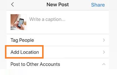 Find someone’s location on Instagram