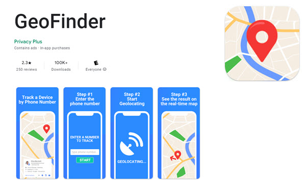 GEOfinder app