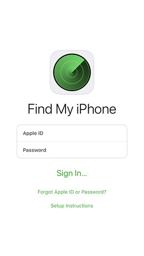Track your iPhone via iCloud