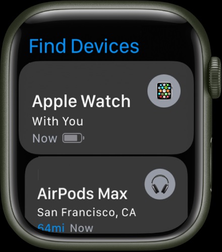 Use Apple Watch to track the target iPhone